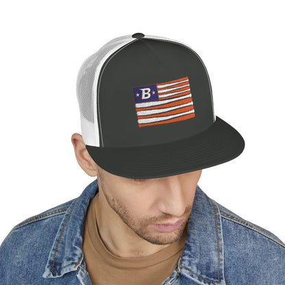 Embroidered 'B' Flag Trucker Hat
