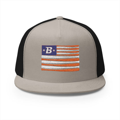 Embroidered 'B' Flag Trucker Hat