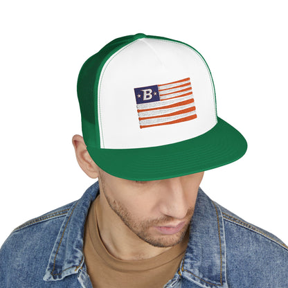 Embroidered 'B' Flag Trucker Hat