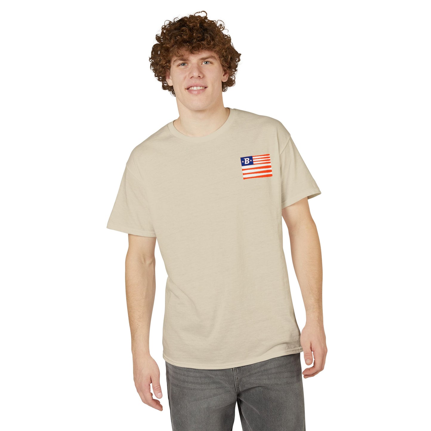 Flag Front / Badge Rear Dryblend T-Shirt