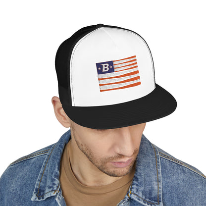 Embroidered 'B' Flag Trucker Hat