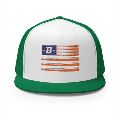 Embroidered 'B' Flag Trucker Hat