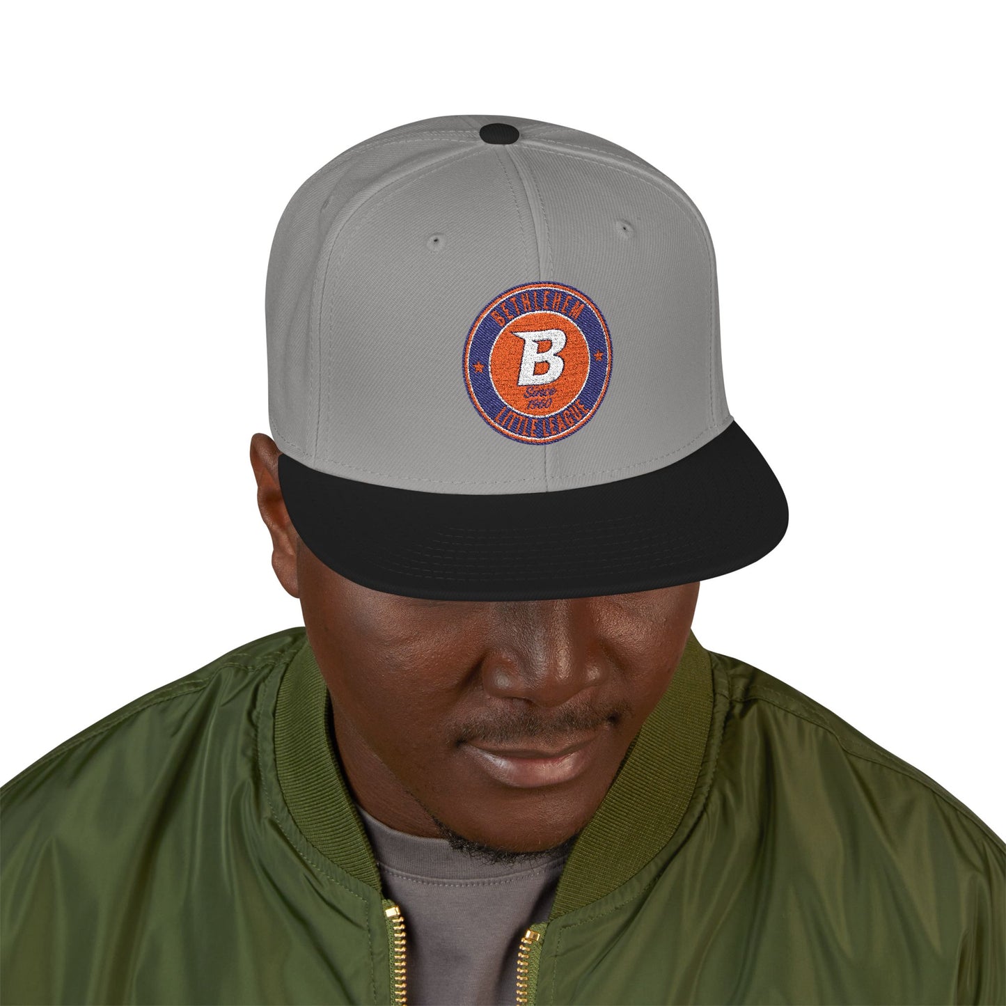Embroidered BLL Badge Snapback Hat