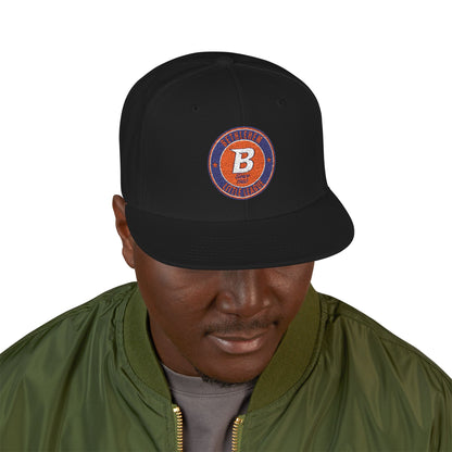 Embroidered BLL Badge Snapback Hat