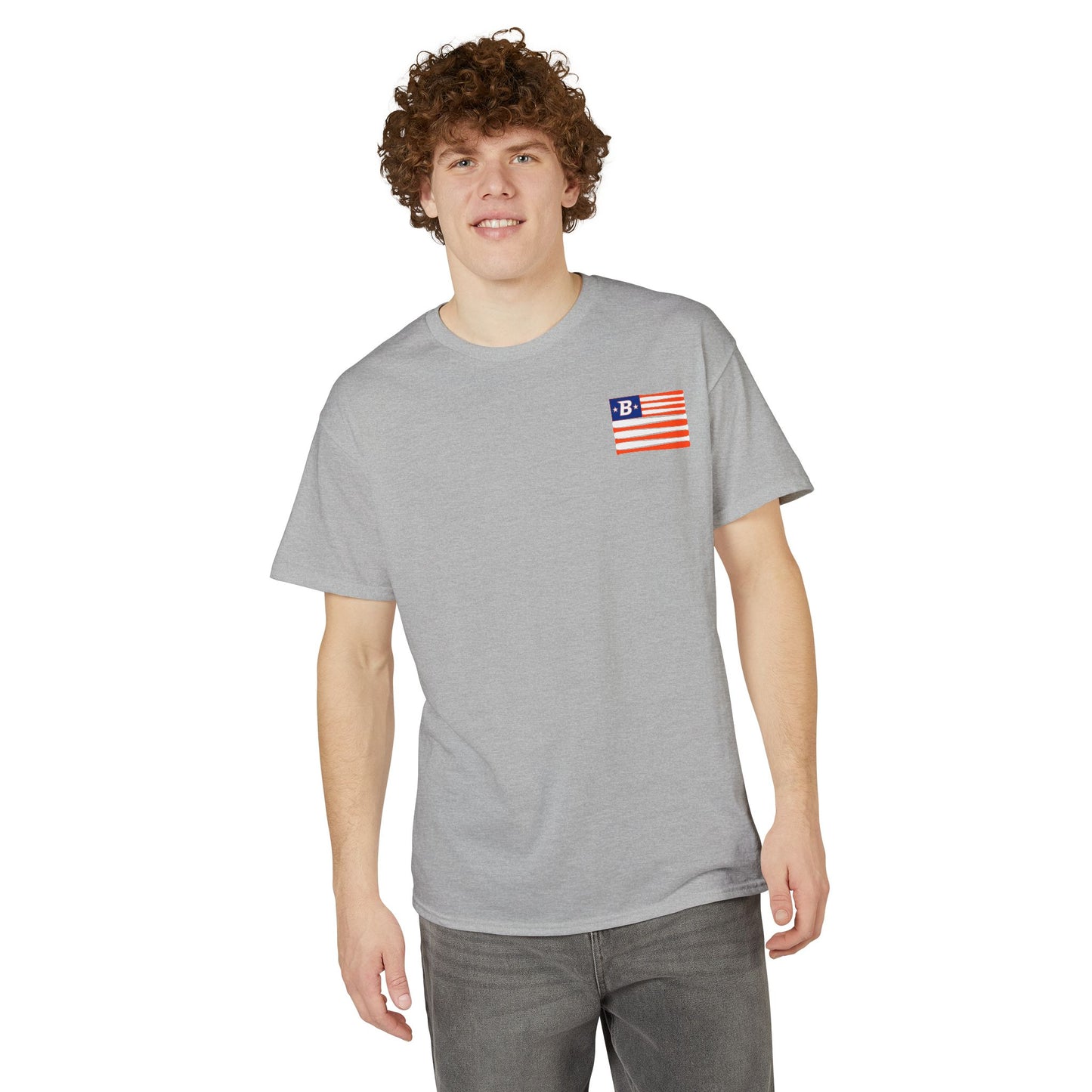 Flag Front / Badge Rear Dryblend T-Shirt