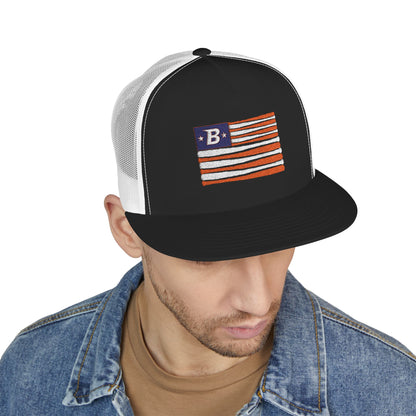 Embroidered 'B' Flag Trucker Hat