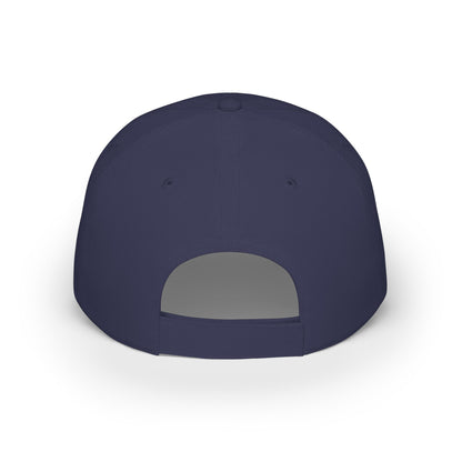 B Logo Low Profile Baseball Cap — Retro Orange & Blue Team Patch Hat