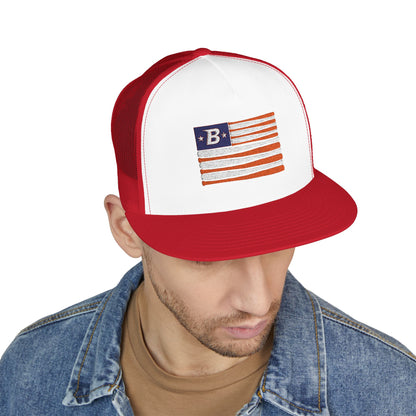 Embroidered 'B' Flag Trucker Hat