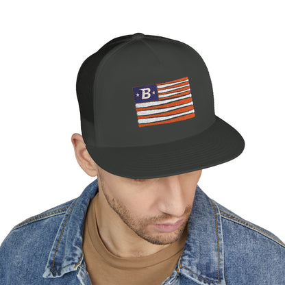 Embroidered 'B' Flag Trucker Hat